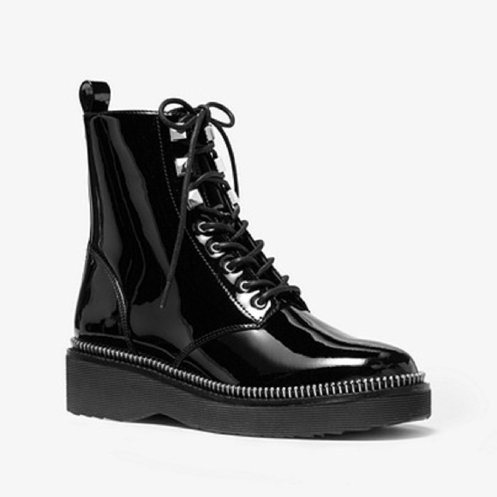 MICHAEL MICHAEL KORS
Haskell Patent Leather Combat Boot